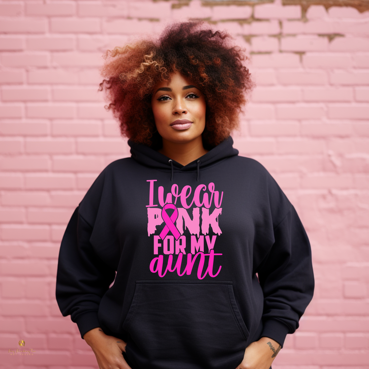 Stylish Breast Cancer Awareness Shirts & Hoodies - "I Wear Pink For" Collection