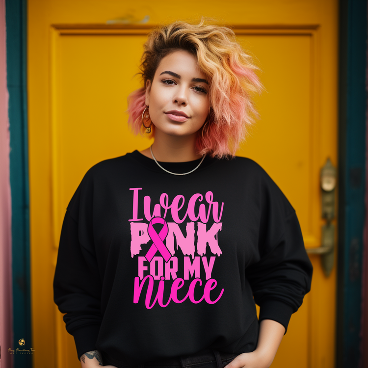 Stylish Breast Cancer Awareness Shirts & Hoodies - "I Wear Pink For" Collection