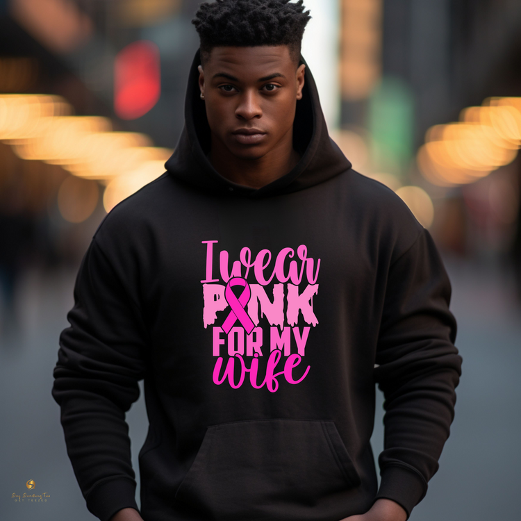 Stylish Breast Cancer Awareness Shirts & Hoodies - "I Wear Pink For" Collection