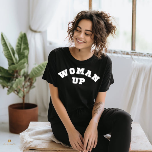 Empowerment in Action: "Woman Up" T-Shirt for Feminist Fashion