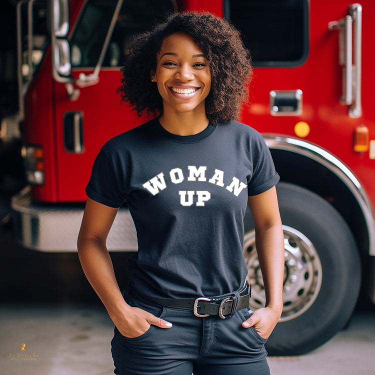 Empowerment in Action: "Woman Up" T-Shirt for Feminist Fashion