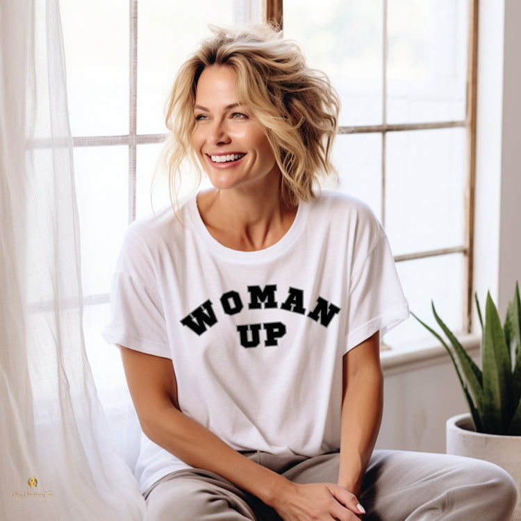 Empowerment in Action: "Woman Up" T-Shirt for Feminist Fashion