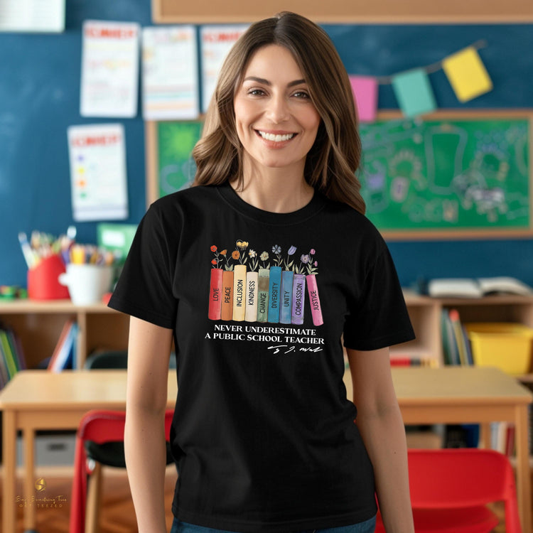 Tim Walz Quote Shirt - "Never Underestimate the Power of a Public School Teacher"