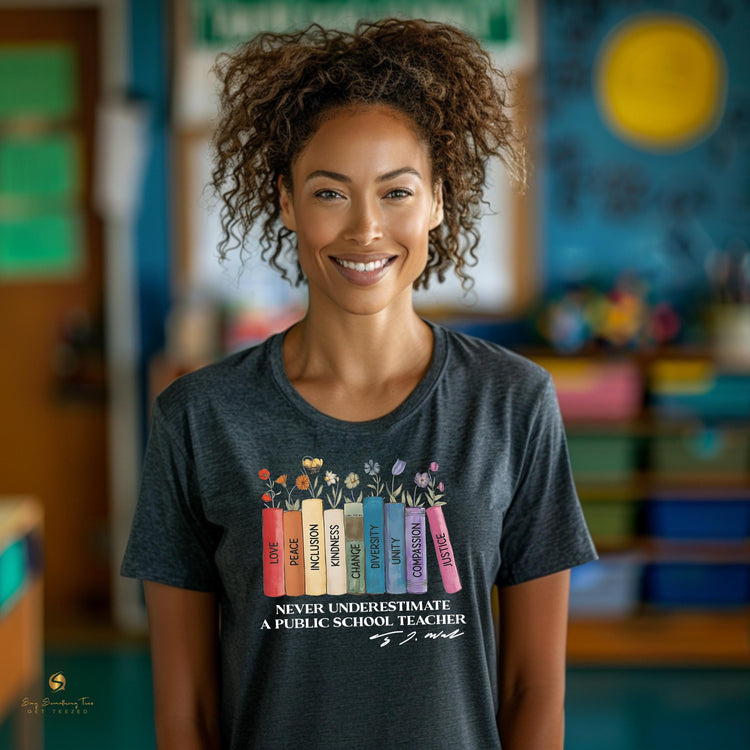 Tim Walz Quote Shirt - "Never Underestimate the Power of a Public School Teacher"