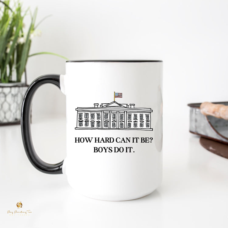 15oz Political Mug - Black Inside & Handle | Perfect Gift for Activists