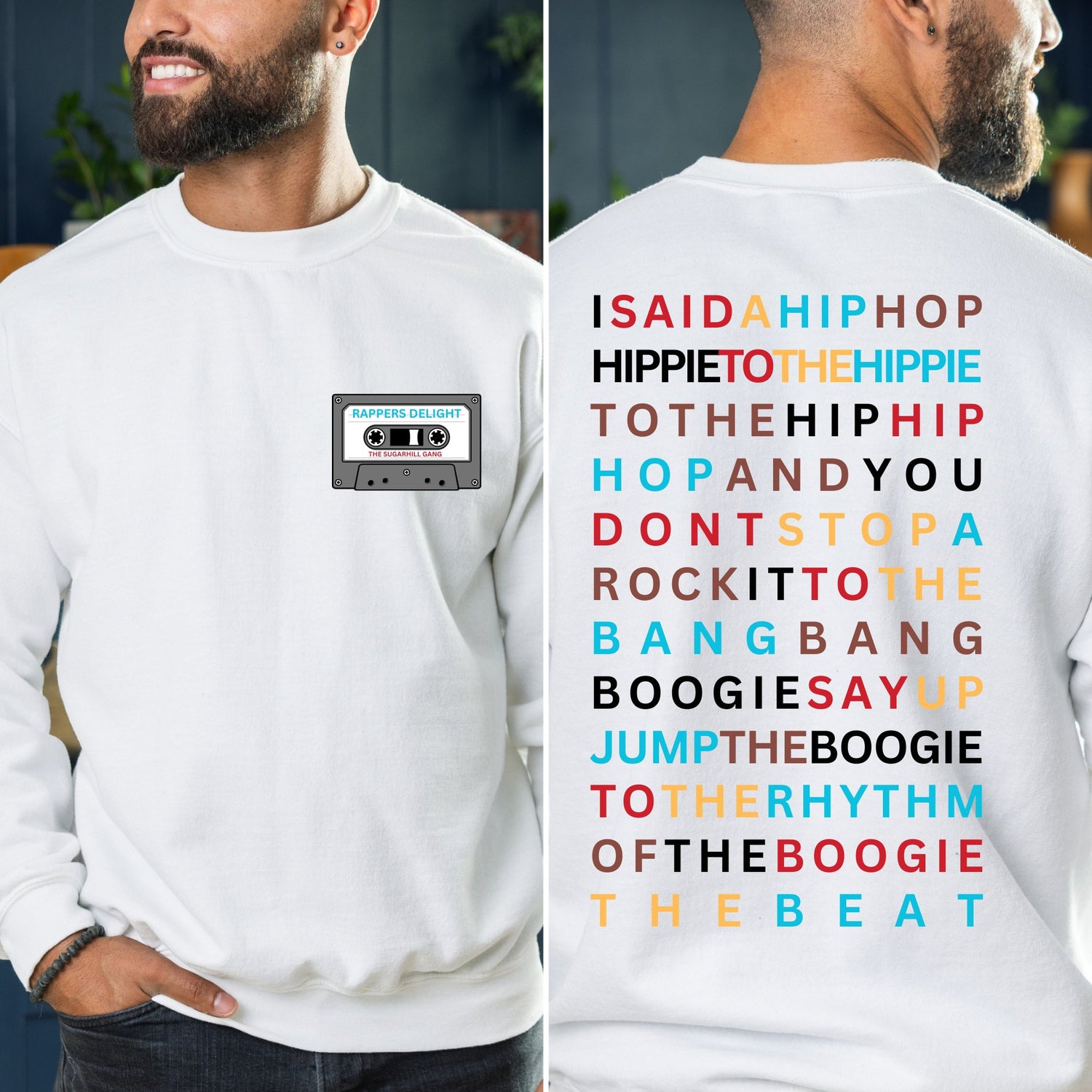 Rappers Delight Lyrics Sweatshirt - saysomethingteez