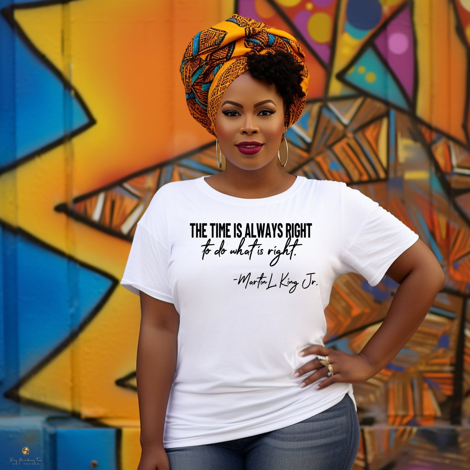 The Time is Right MLK Tshirt - saysomethingteez